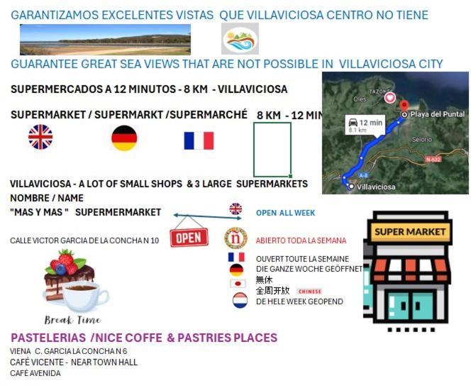 Playa Del Puntal I Villaviciosa Primera Linea Playa Ngoại thất bức ảnh
